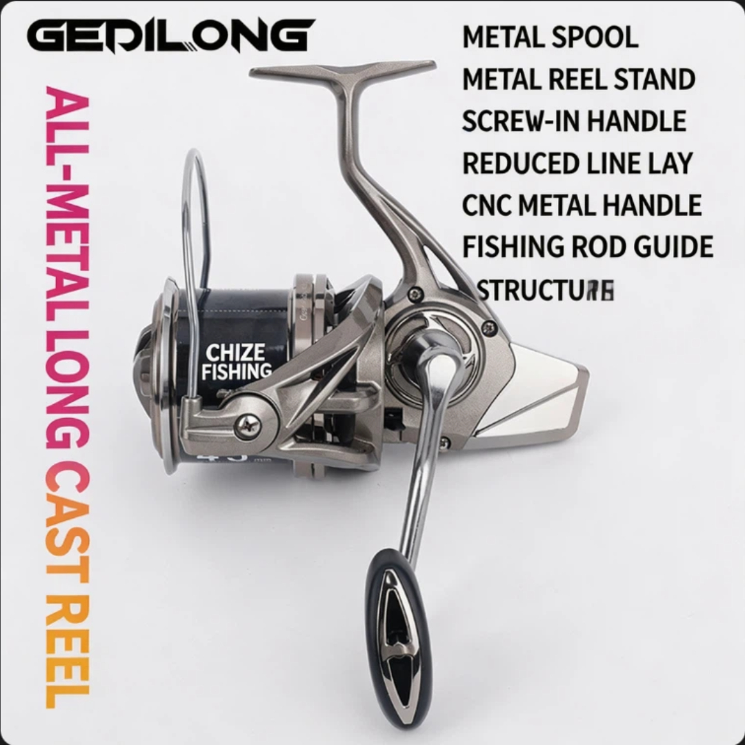 Developing Tank Reel - Mulinello da pesca GEDILONG in metallo,