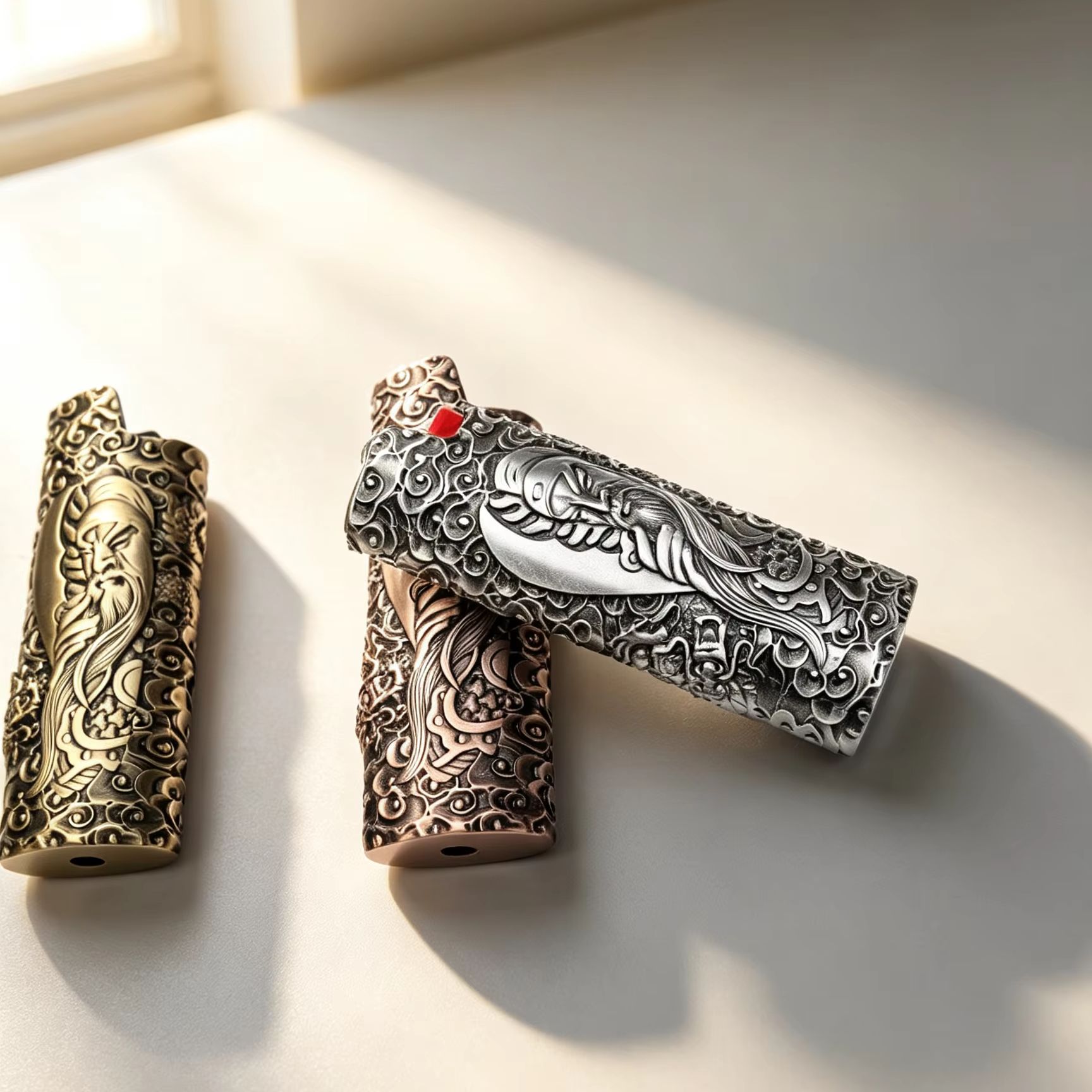 Vintage Collection - Custodia per Accendino in Lega di