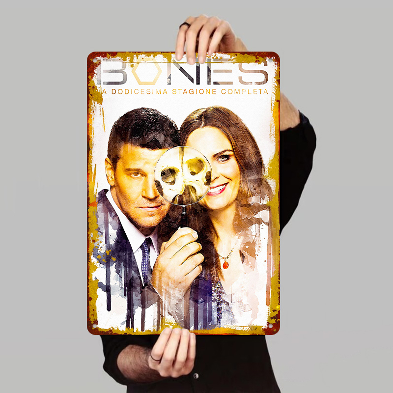 Vintage Collectible Posters - Bones Stagione 12 Poster Targa in