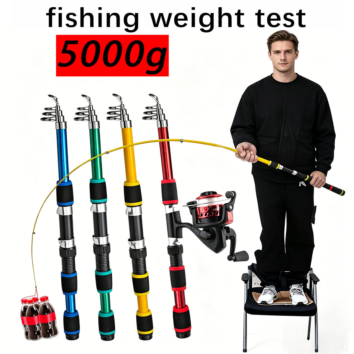 Canna da Pesca Telescopica con - Developing Tank Reel recensione e prezzo