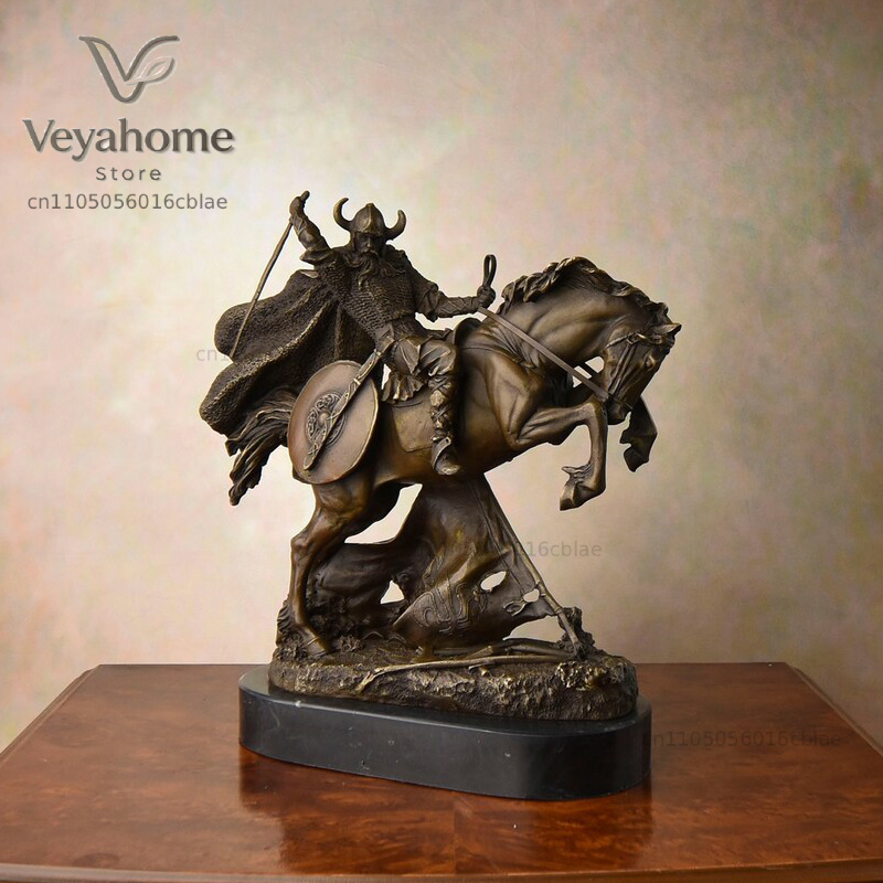 Statua in Bronzo di Guerriero  - Vintage Collectible Marbles recensione e prezzo