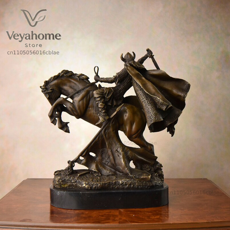 Statua in Bronzo di Guerriero  - Vintage Collectible Marbles recensione e prezzo
