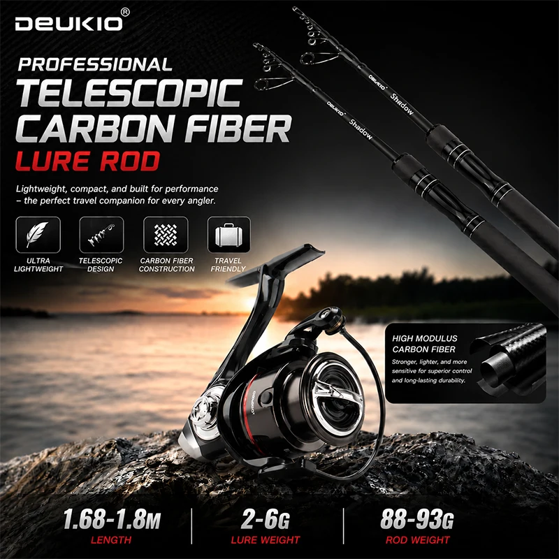 DEUKIO Set Canna da Pesca e Mu - Developing Tank Reel recensione e prezzo
