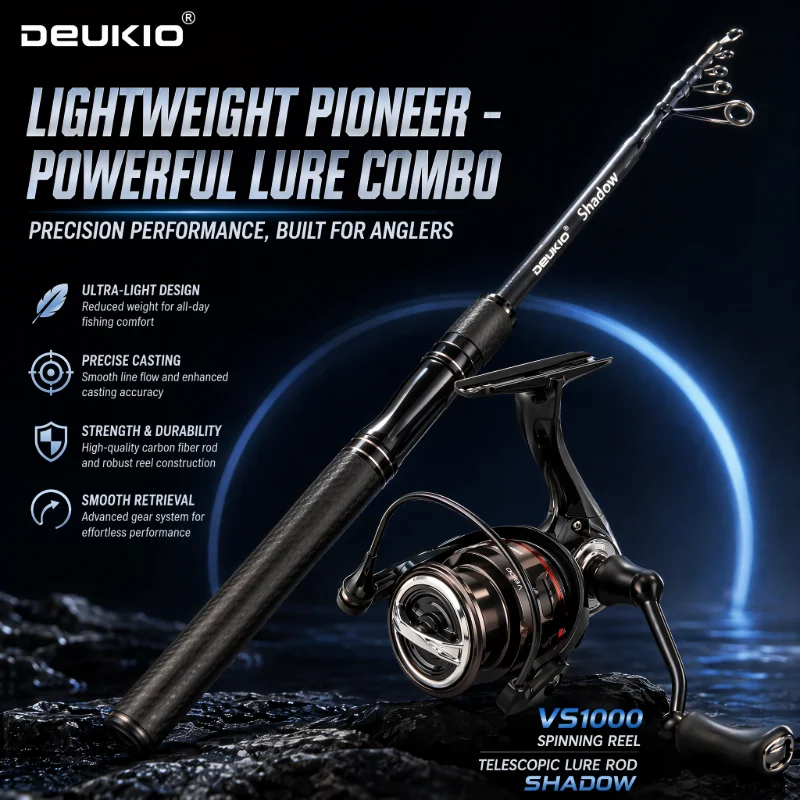 DEUKIO Set Canna da Pesca e Mu - Developing Tank Reel recensione e prezzo