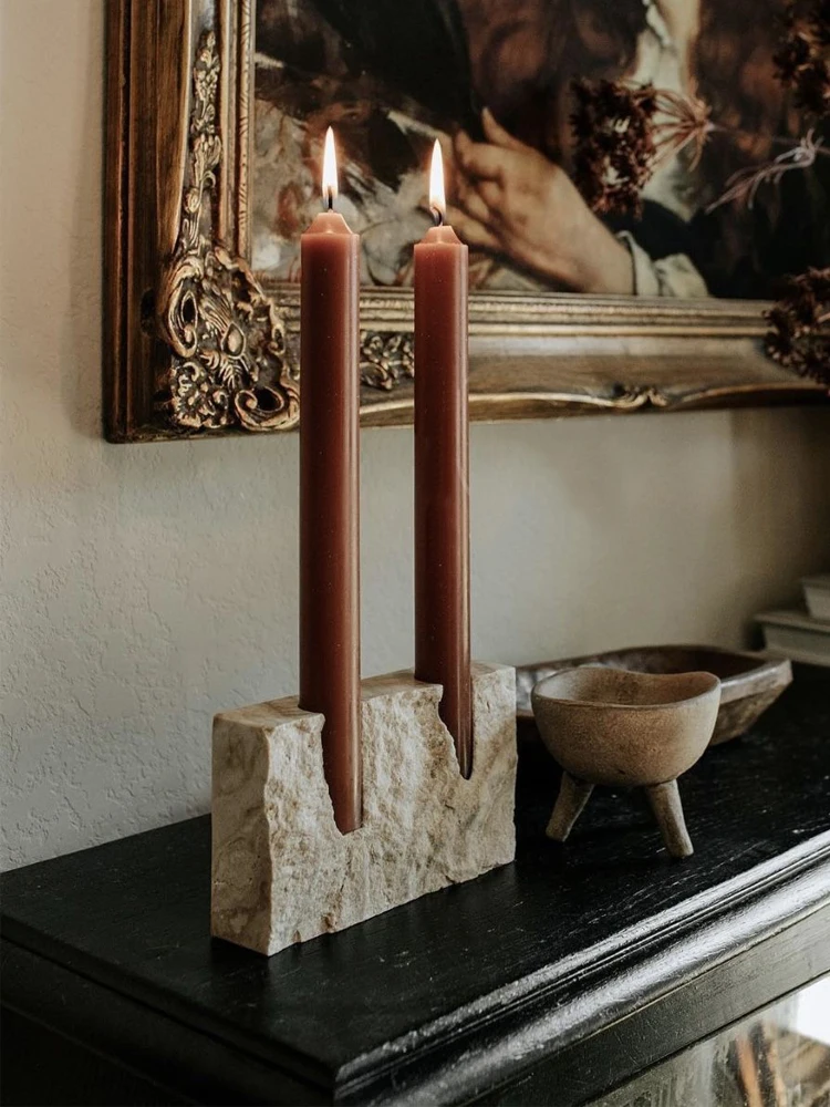 Portacandele in Marmo a 2 Fori - Vintage Collectible Marbles recensione e prezzo